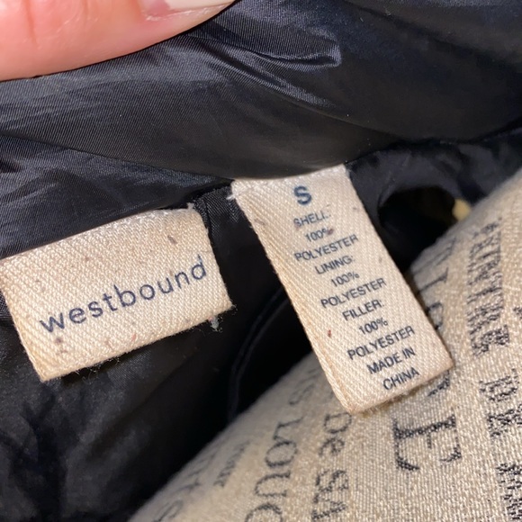 Westbound lightweight black sleeveless vest mock collar zip up 2 pockets small - Picture 9 of 10